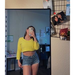 Bright yellow long sleeve